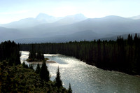 "Athabasca River" Canada, "Mountain scene", River, Rockies, Water, Alberta, "Ice Fields Parkway"