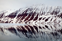 Svalbard, mountains, reflection, Arctic, Norway