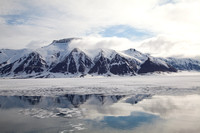 Arctic, Norway, Svalbard, mountains, reflection