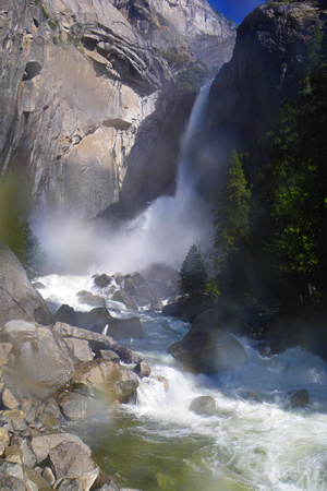 "Bridal Veil Falls", California, Yosemite, waterfalls