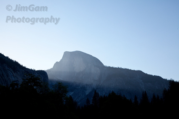 California, Yosemite, flare, mountains, sunrise