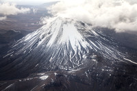 "New Zealand", Tongariro,  volcanoes, snow, mountain