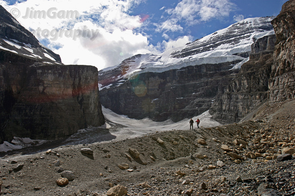 Alberta, Canada, Rockies, "Six Glaciers", hikers, mountains