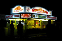 "Big E", "Eastern States Exposition", German, Springfield, West, food, fries, lights, night