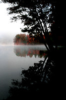 Autumn, fall, foliage, lake, pond, reflections, water