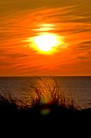 "Cape Cod", Provincetown, beach, grass, sunset