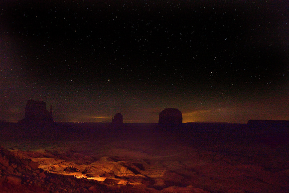 Arizona, "Monument Valley", night, "red rock", stars
