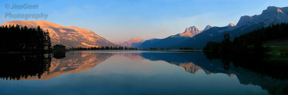Alberta, Canada, landscape, mountains, panorama, reflections, reservoir, water