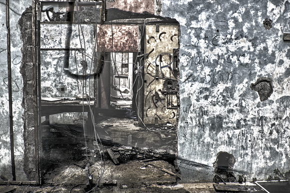 Grenada, composite, hurricane, ruins