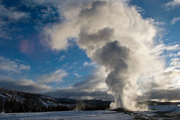 Yellowstone, geyser, eruption