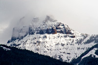 Yellowstone, mountain, snow, winter
